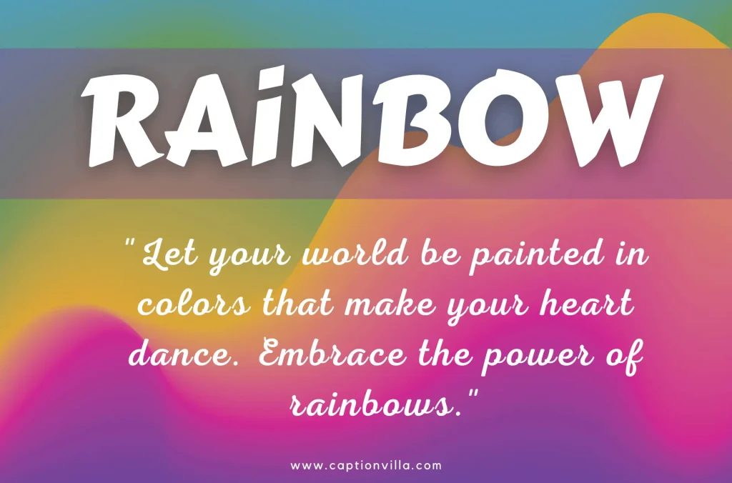 Colorful background of Rainbow with beautiful quotes