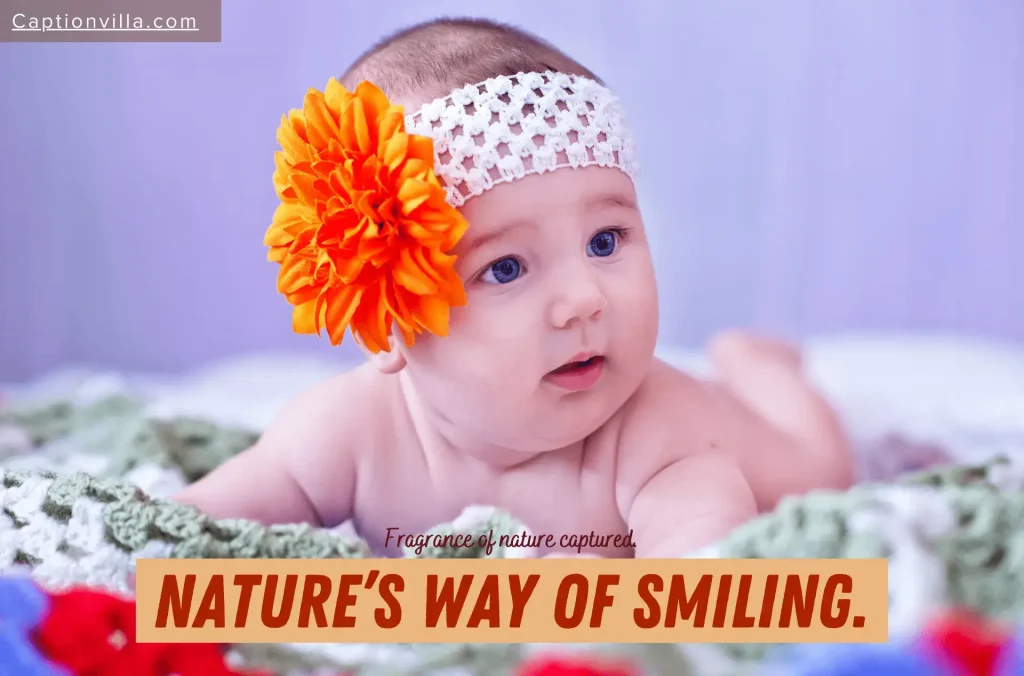 Nature's way of smiling, is the caption of today