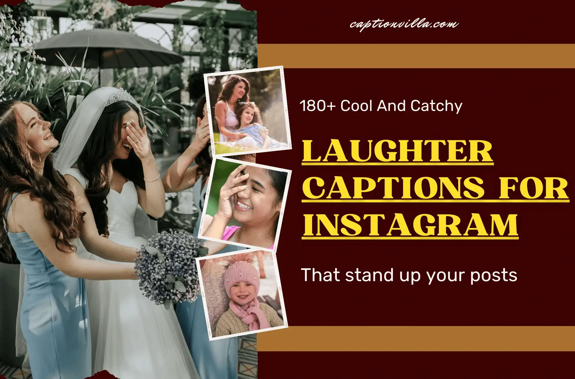 This amazing image of laughing includes the title of Laughter Captions for Instagram.