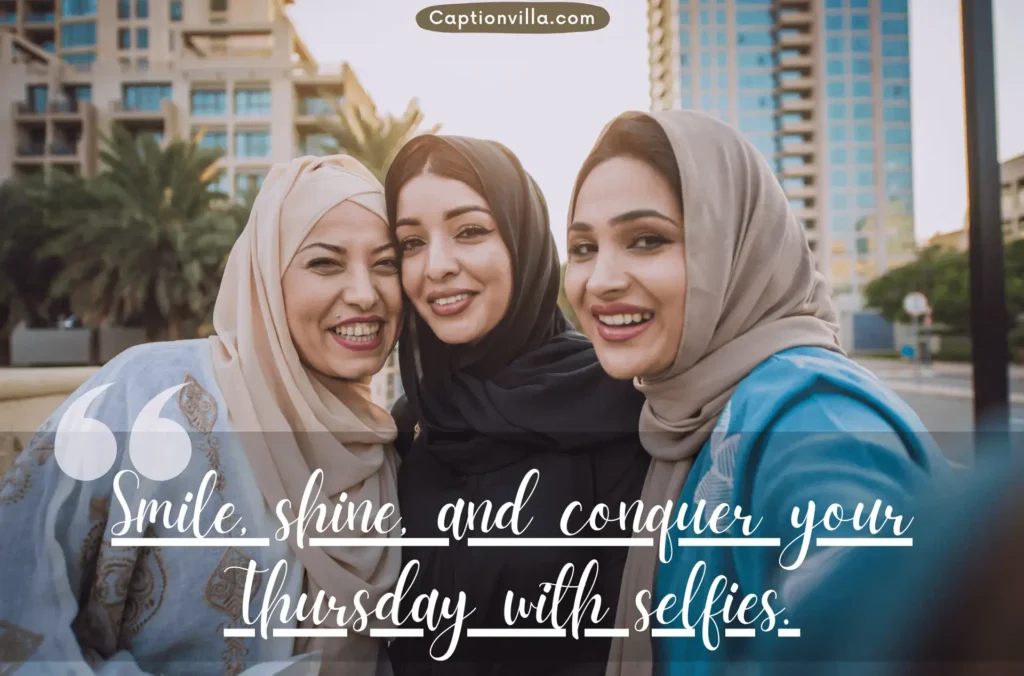 Capture the beautiful smile scene on Thursday - Selfie Thursday Captions for Instagram