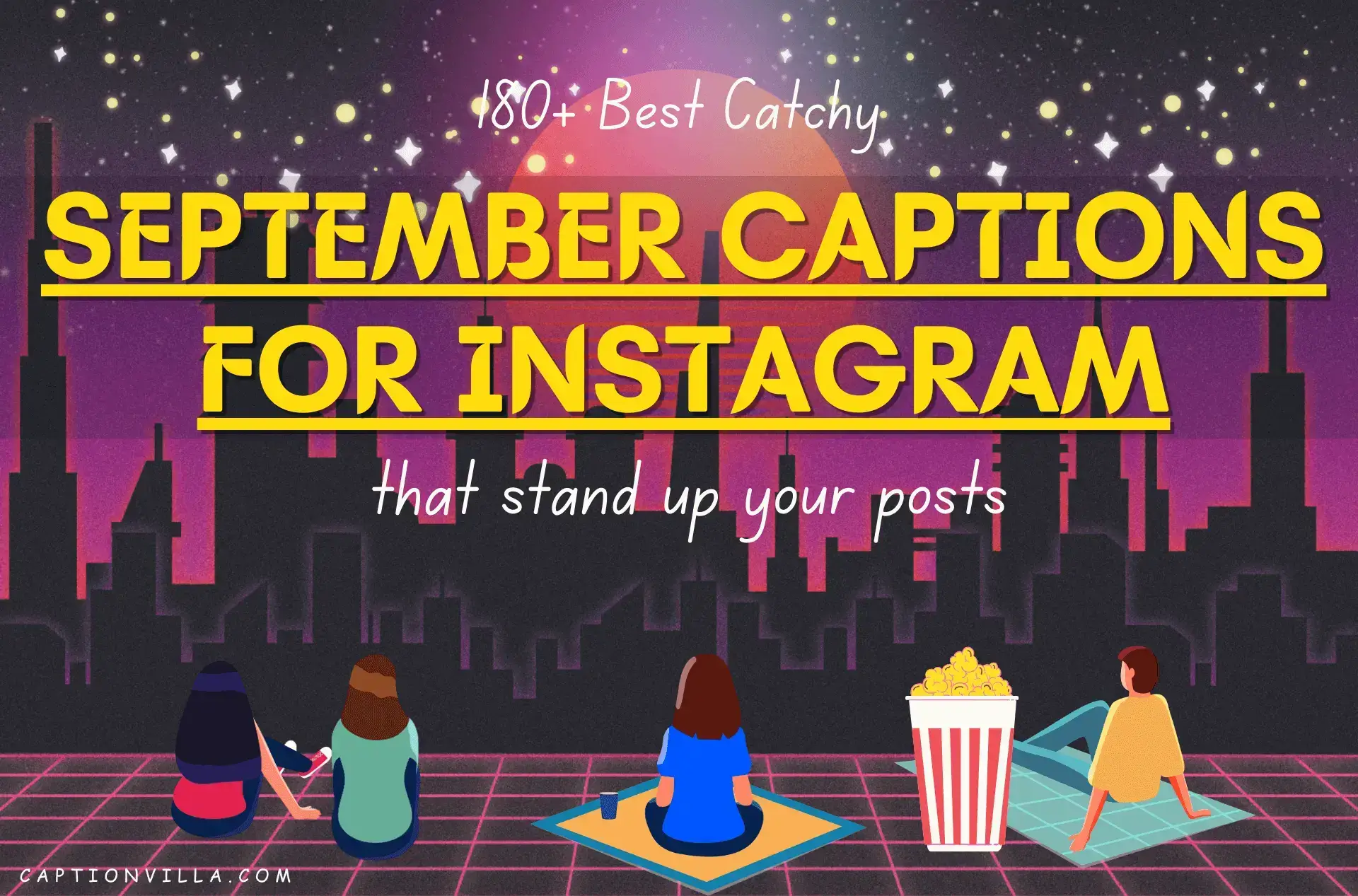This image contains the title of September Captions for Instagram