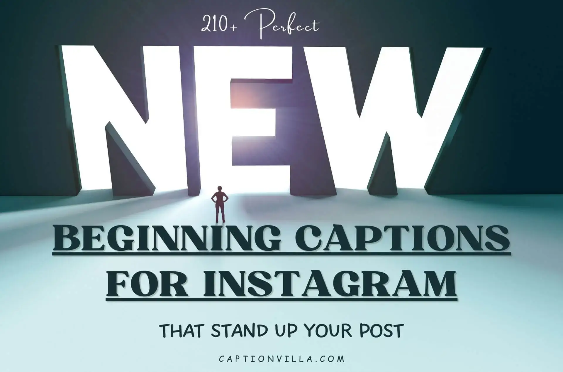 This image includes the title of New Beginning Captions for Instagram.
