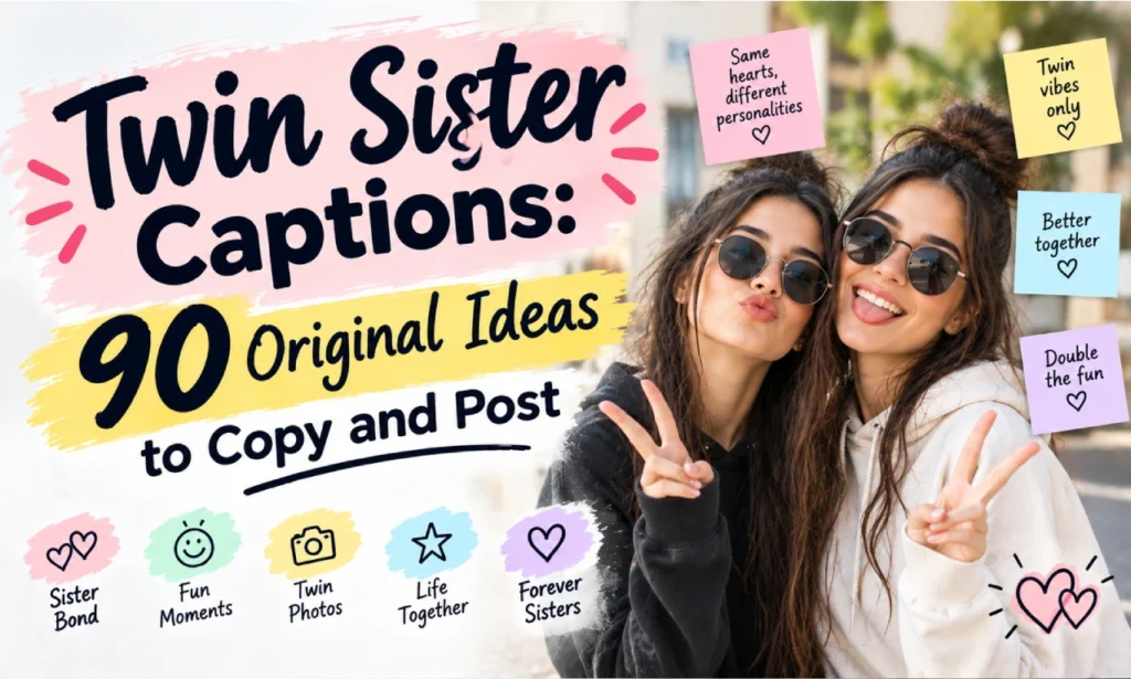 twin sister captions