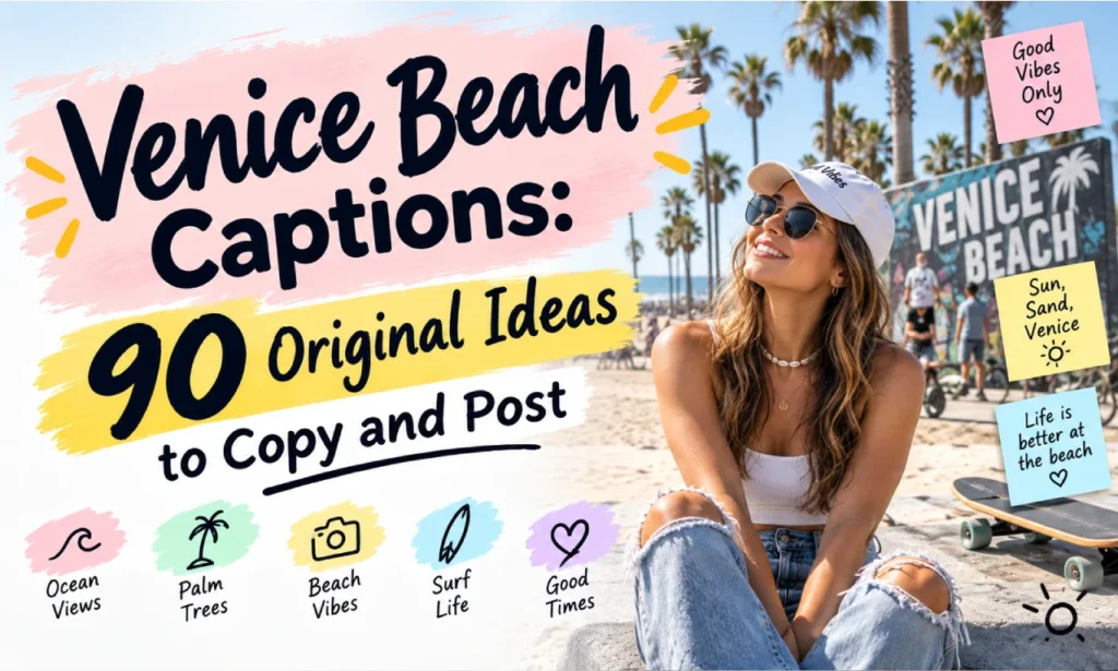 venice beach captions