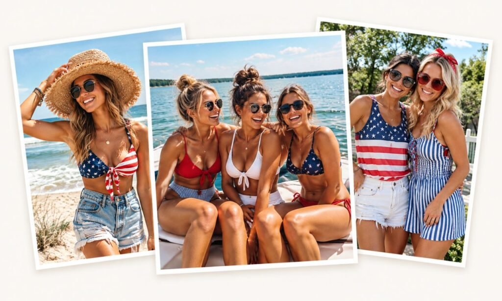 July captions for Instagram featuring friends celebrating summer and the Fourth of July.
